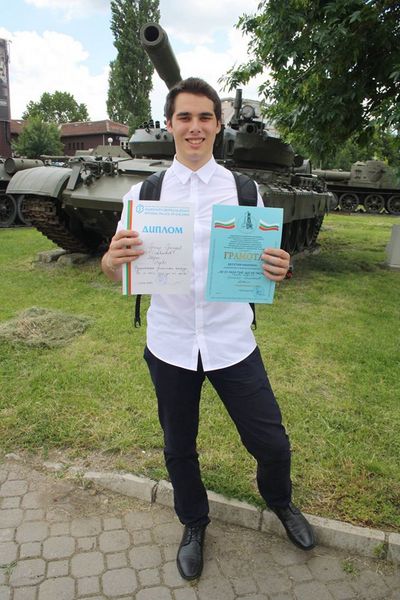 Възпитаник на СОУ „П. Р. Славейков” в чуждоезиковата паралелка спечели първо място в национален конкурс