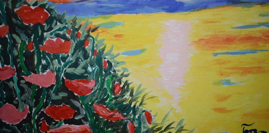 Първокласничка със самостоятелна изложба по повод 110-годишния юбилей на училището